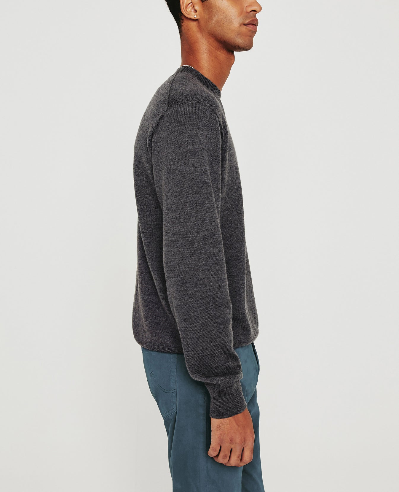 Beck Crew Heather Charcoal Mens Top Photo 3