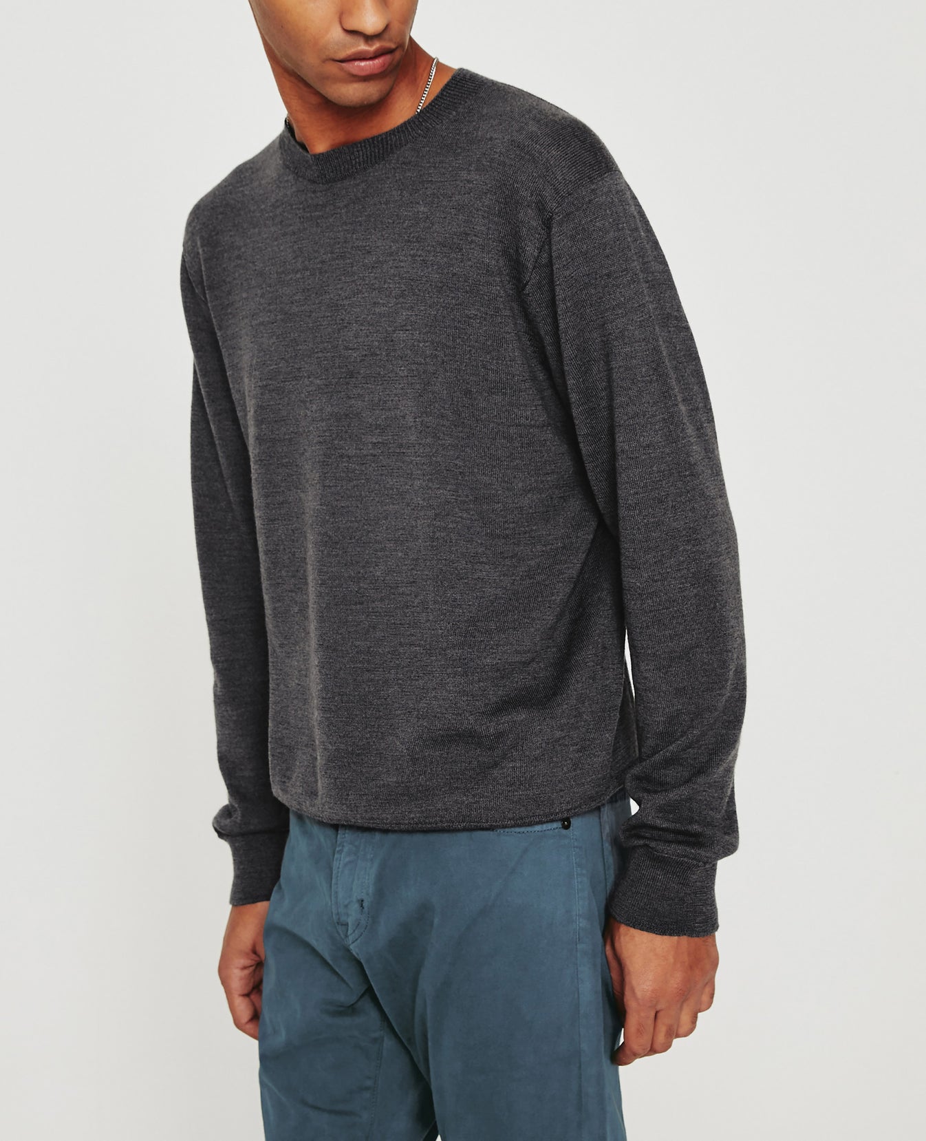 Beck Crew Heather Charcoal Mens Top Photo 4