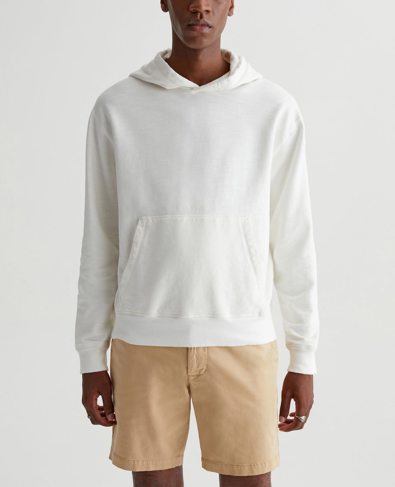 Arc Hoodie 5 Years True White Mens Top Photo 1