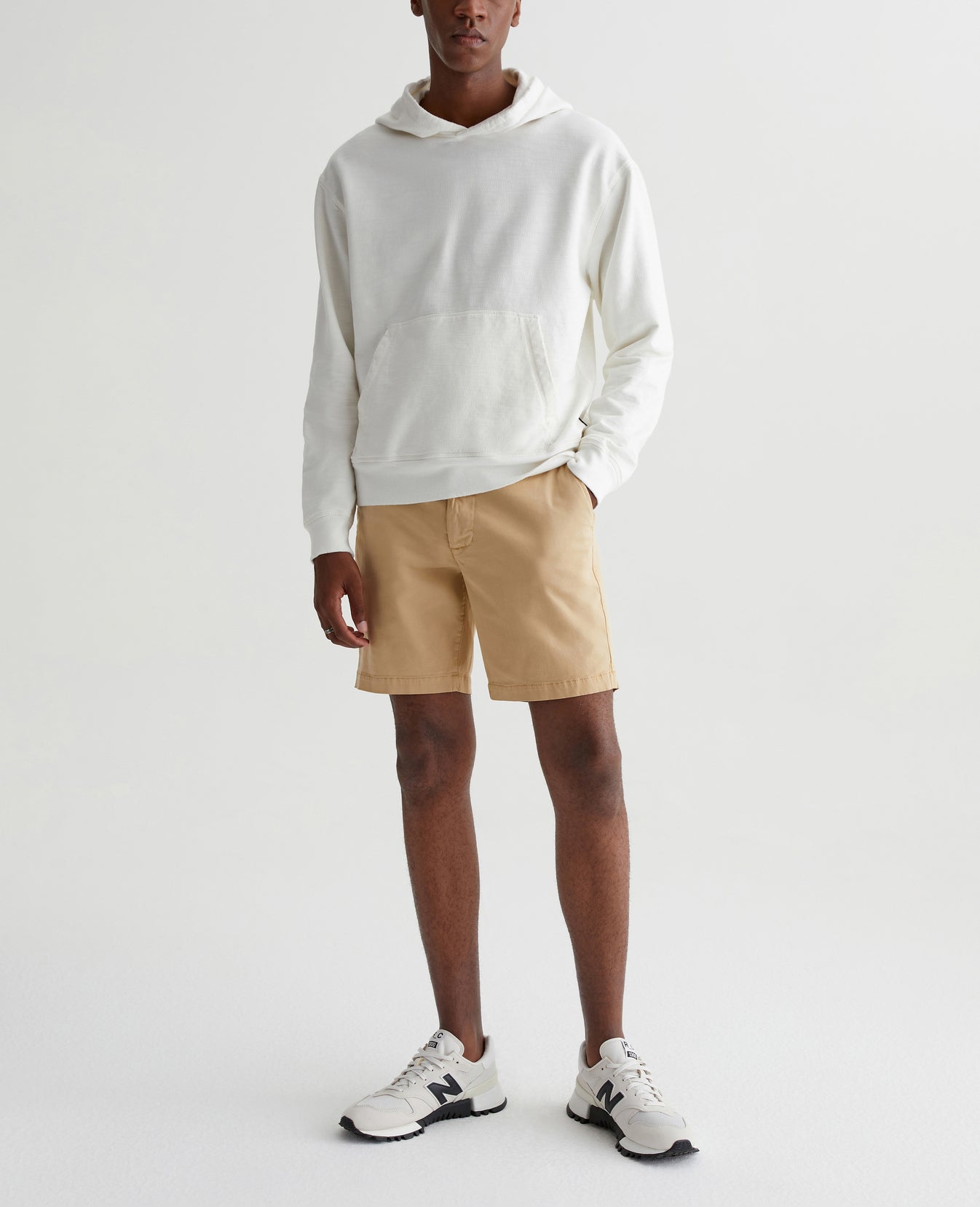 Arc Hoodie 5 Years True White Mens Top Photo 2
