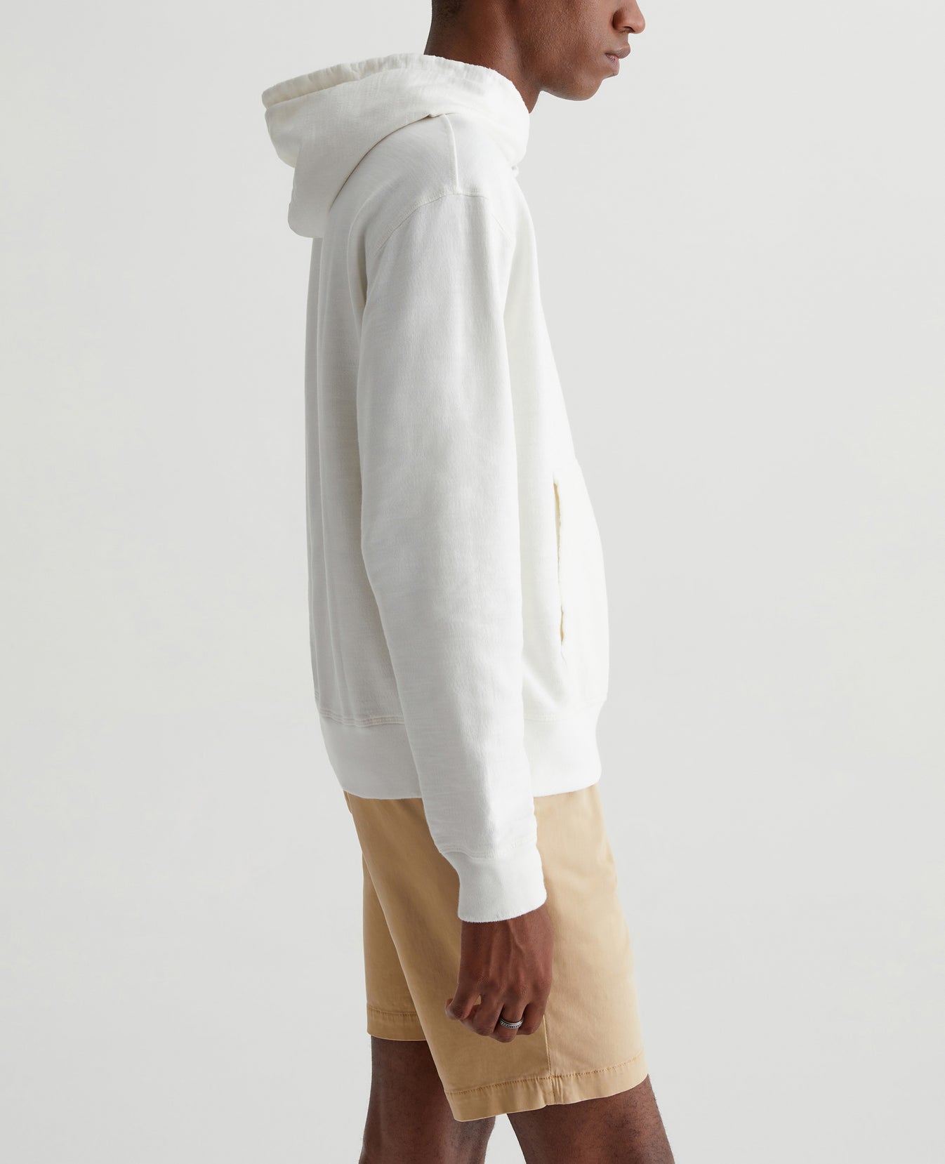 Arc Hoodie 5 Years True White Mens Top Photo 4