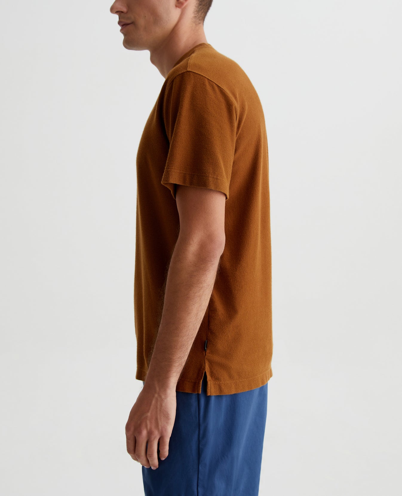 Wesley Crew Tree Bark Mens Top Photo 4