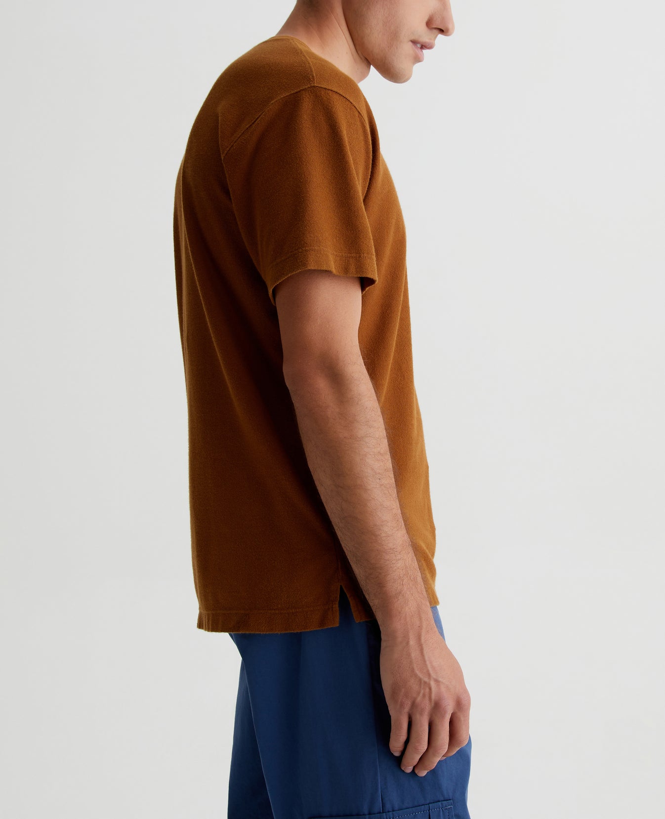 Wesley Crew Tree Bark Mens Top Photo 5