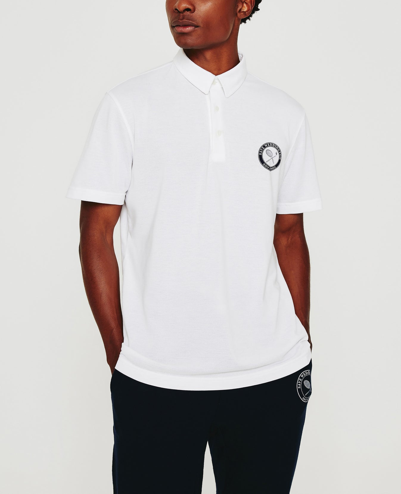 Weddington Polo Weddington Crest Match White Mens Top Photo 1