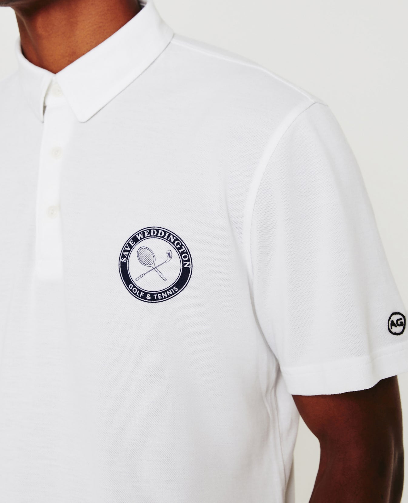 Weddington Polo Weddington Crest Match White Mens Top Photo 3