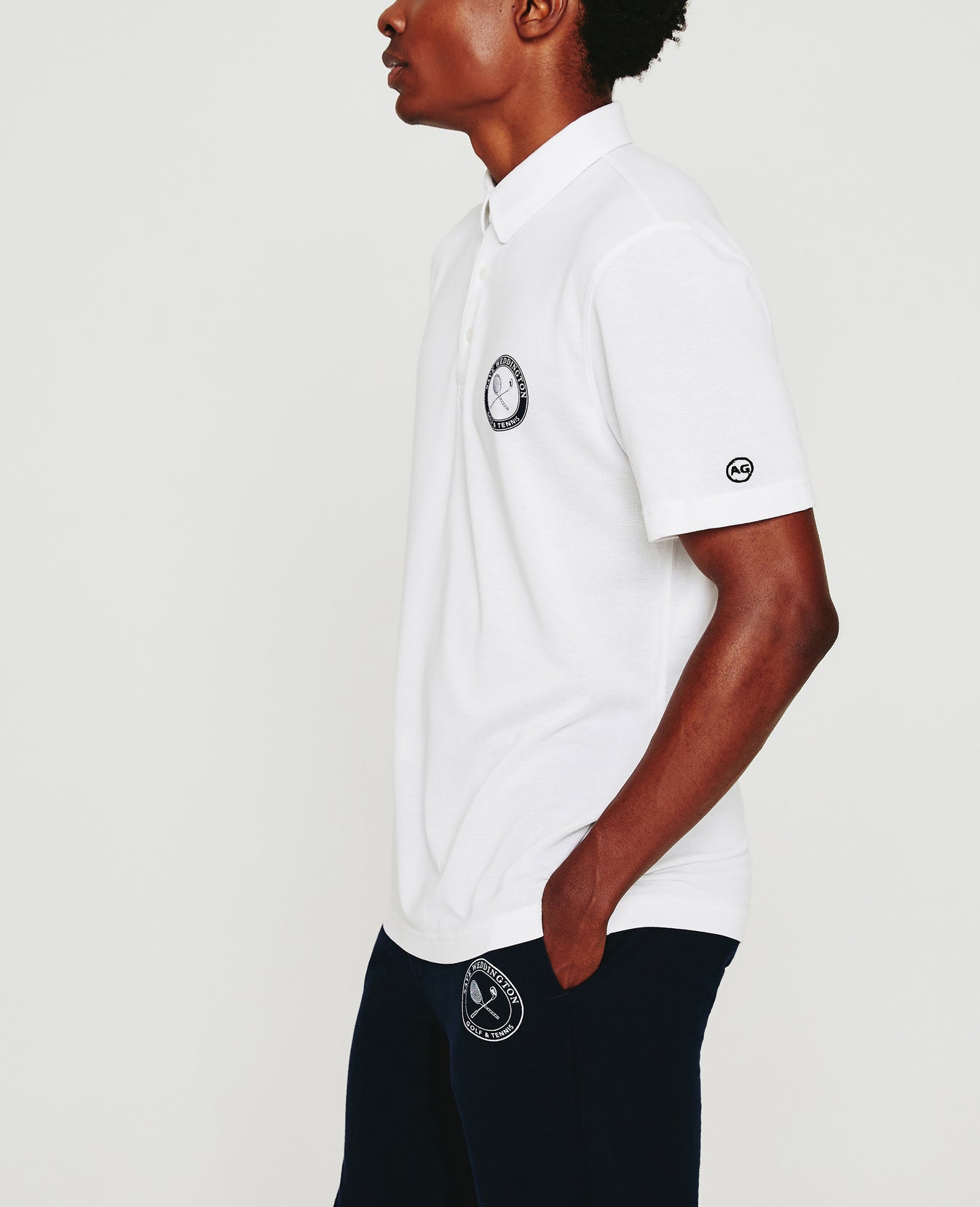 Weddington Polo Weddington Crest Match White Mens Top Photo 4