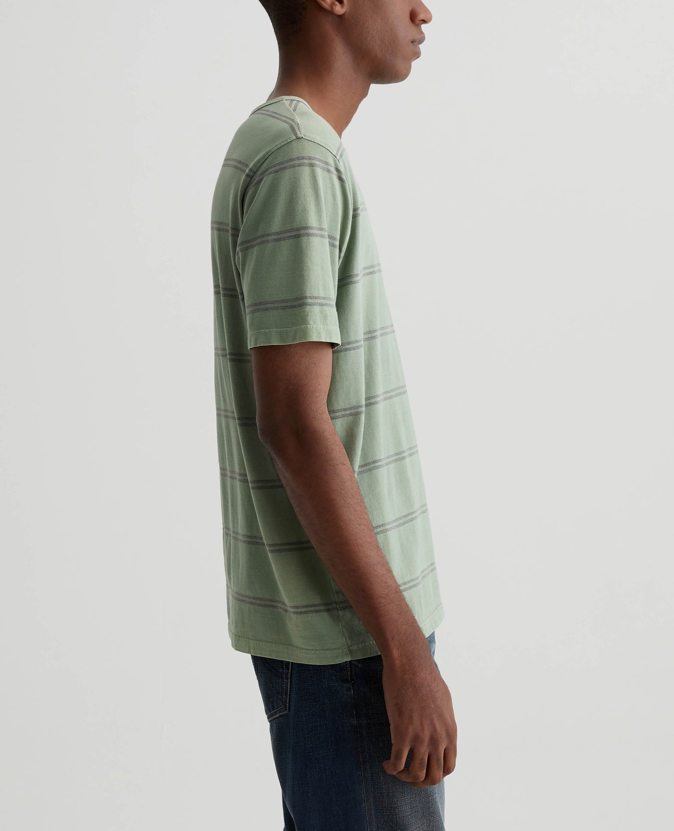 Bryce Crew Sl Augusta Stripe Bonsai Tree/ Mens Top Photo 3