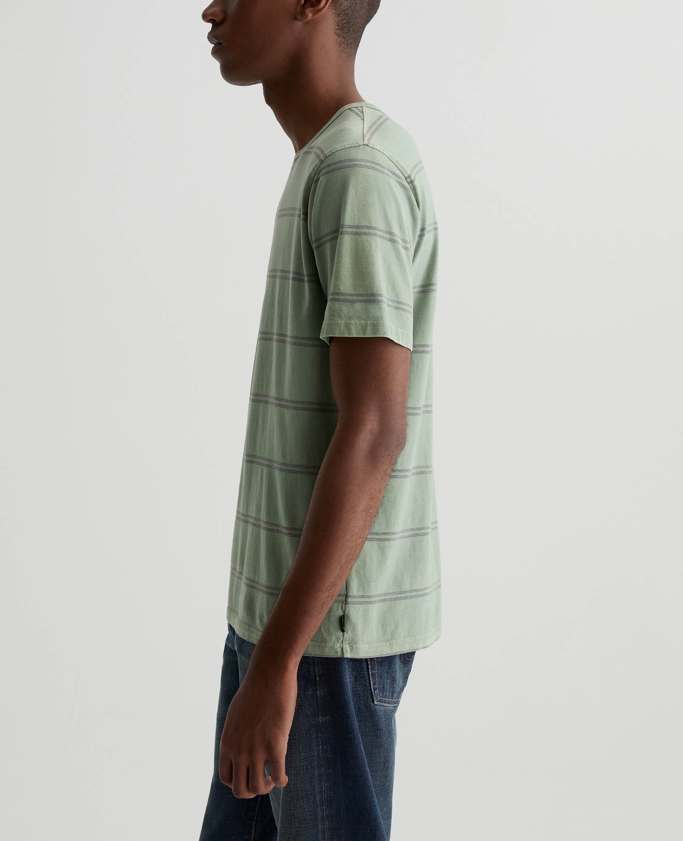 Bryce Crew Sl Augusta Stripe Bonsai Tree/ Mens Top Photo 5