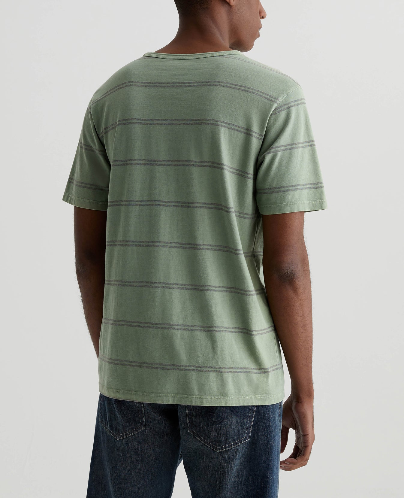 Bryce Crew Sl Augusta Stripe Bonsai Tree/ Mens Top Photo 6