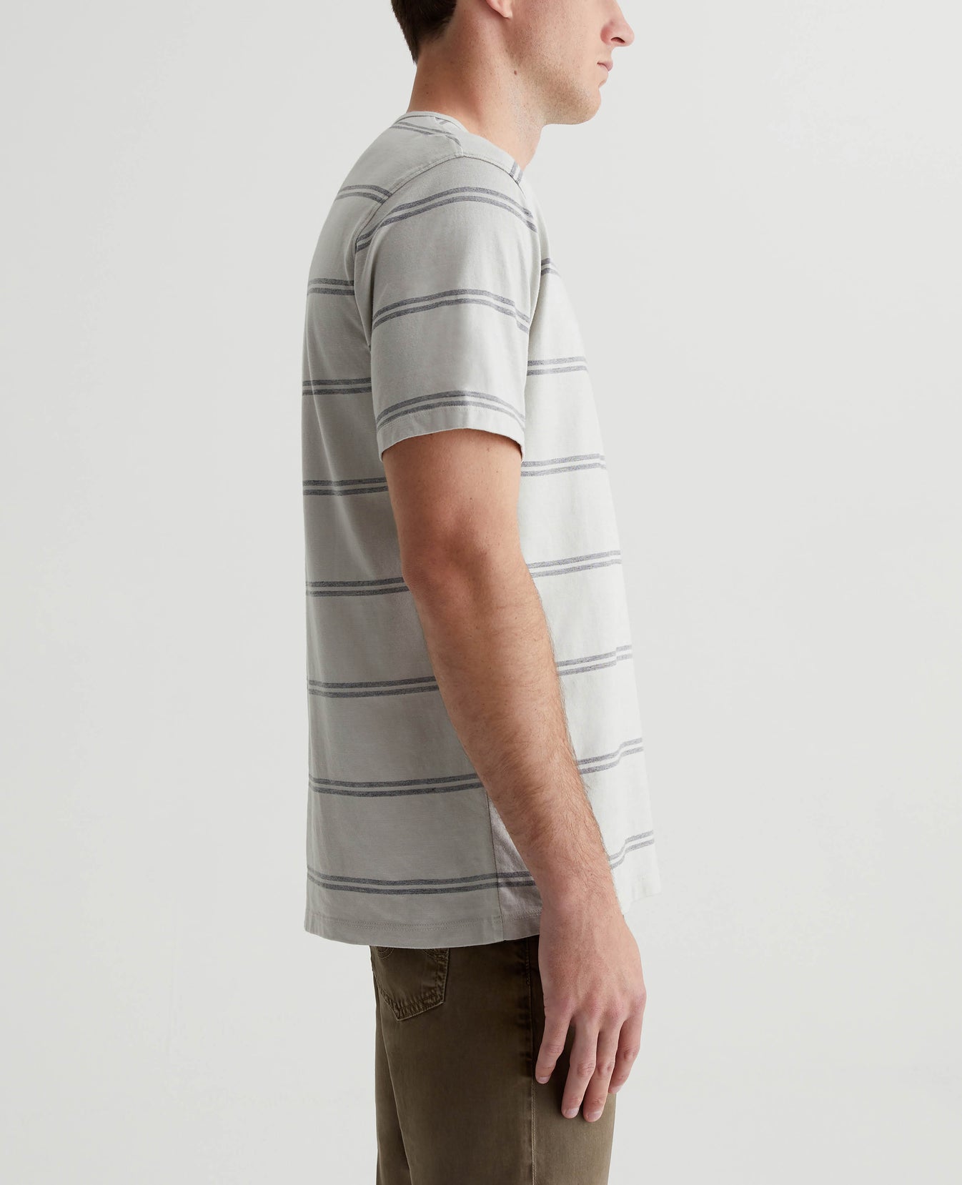 Bryce Crew Sl Augusta Stripe Pebble Creek Mens Top Photo 4