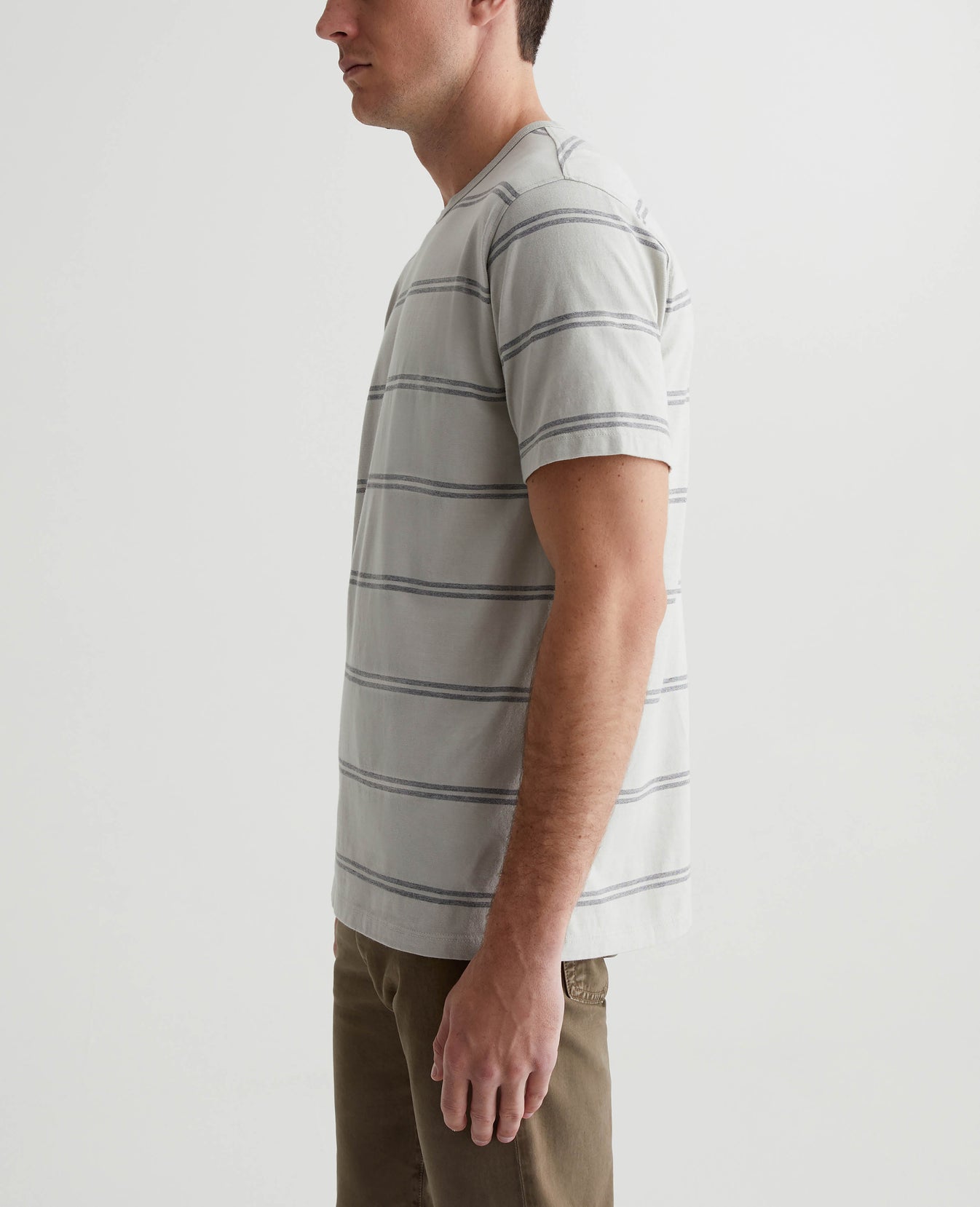 Bryce Crew Sl Augusta Stripe Pebble Creek Mens Top Photo 5