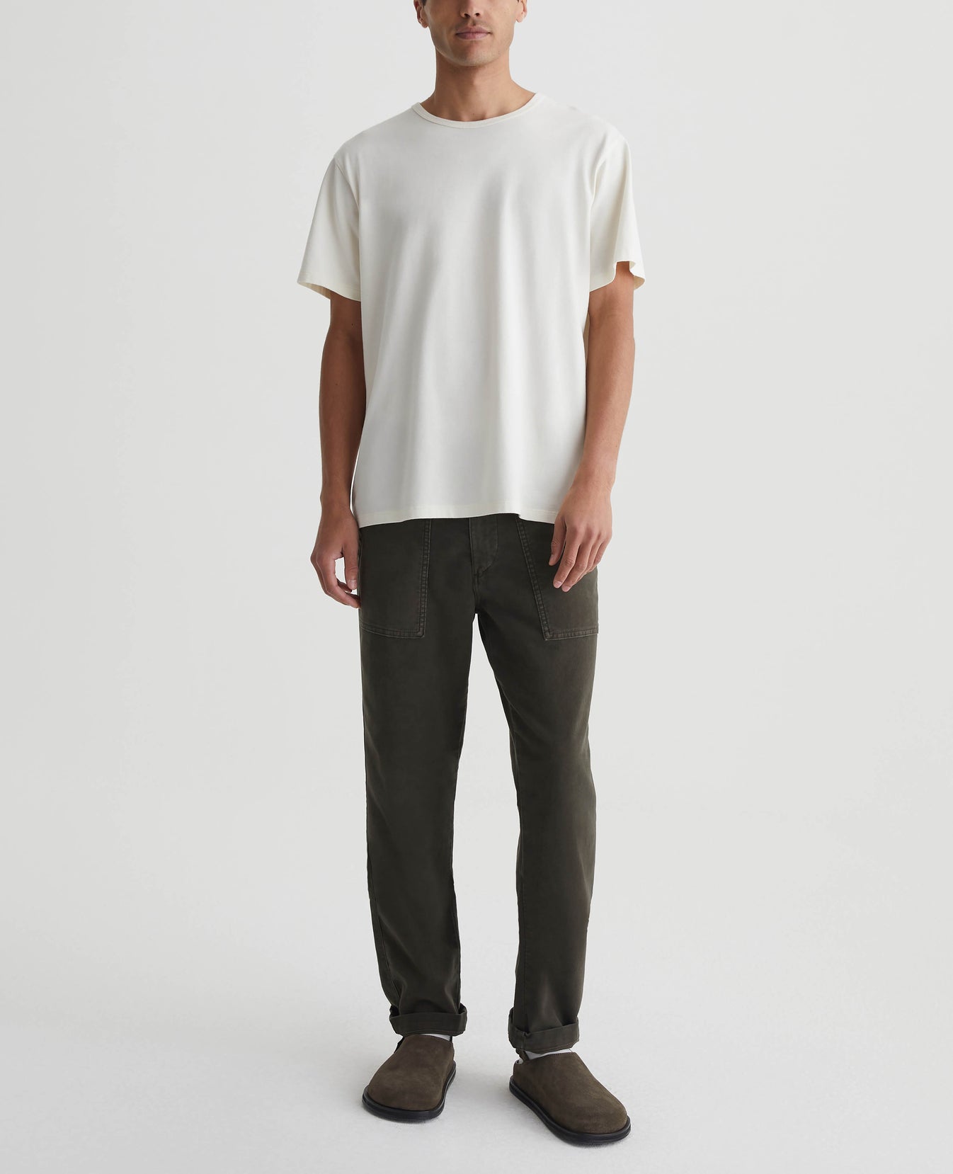 Bryce Crew Ivory Dust Mens Top Photo 4