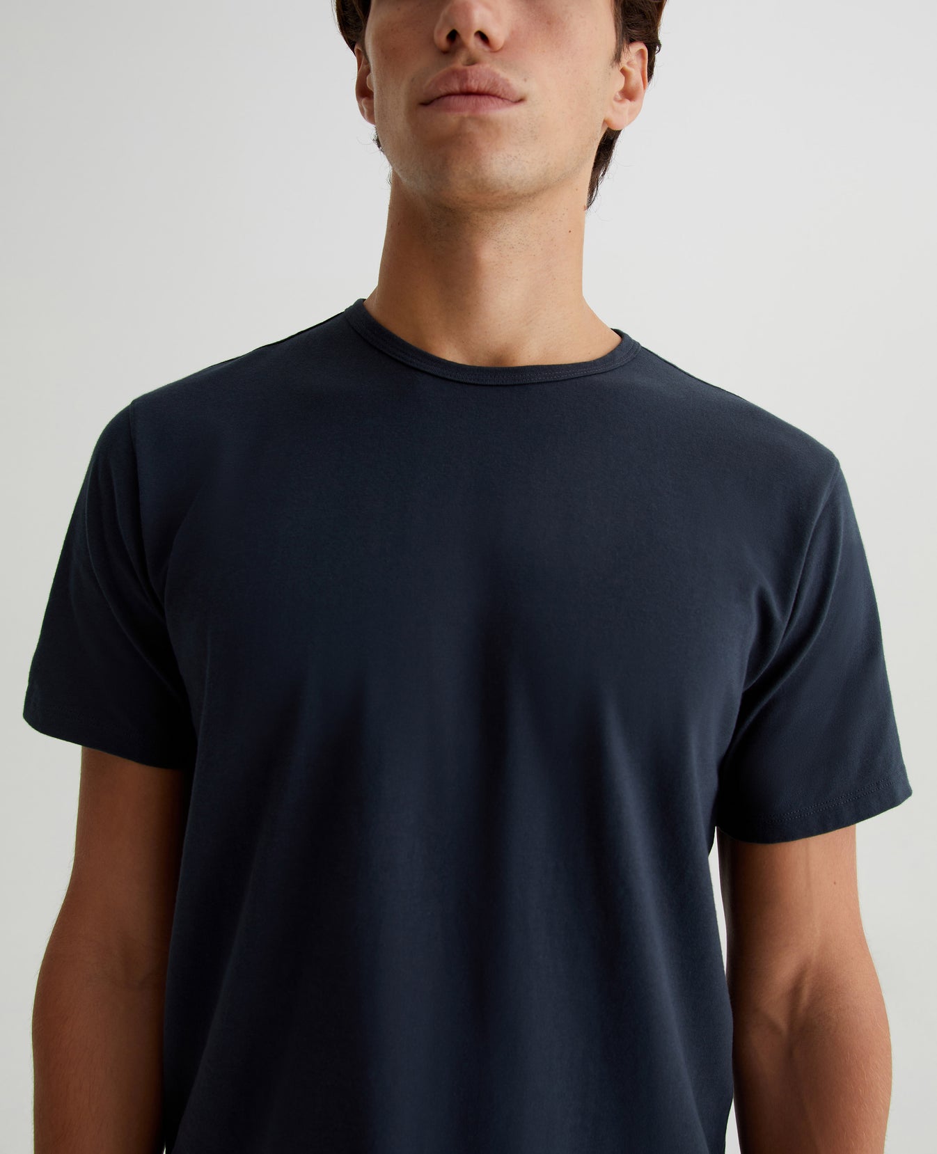 Bryce Crew Melange Smoke Mens Top Photo 3