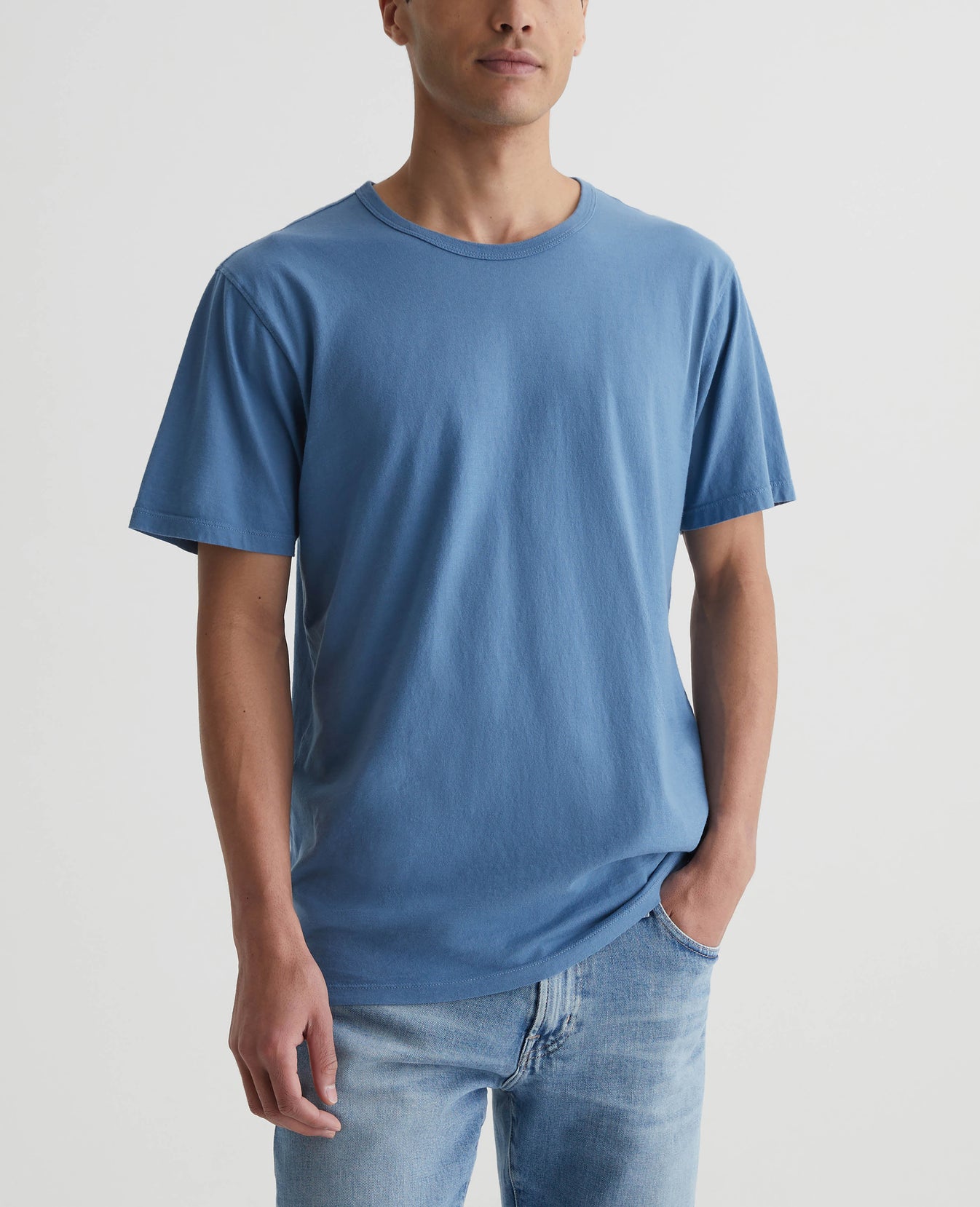 Bryce Crew Crystal Blue Mens Top Photo 1