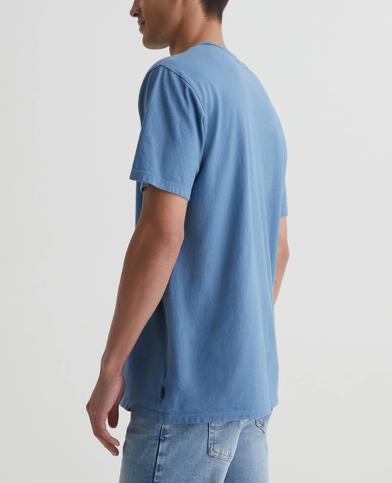 Bryce Crew Crystal Blue Mens Top Photo 2