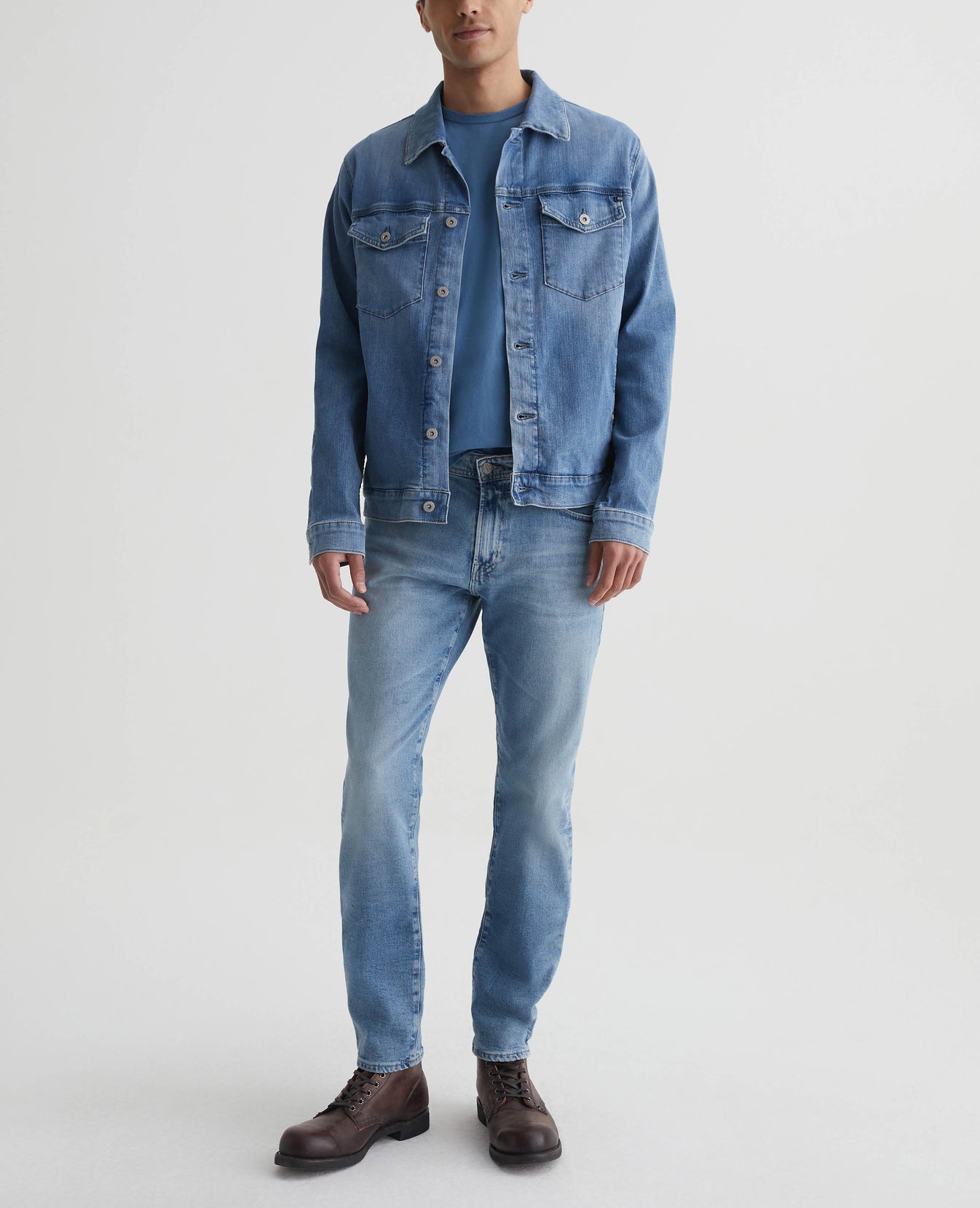 Bryce Crew Crystal Blue Mens Top Photo 4
