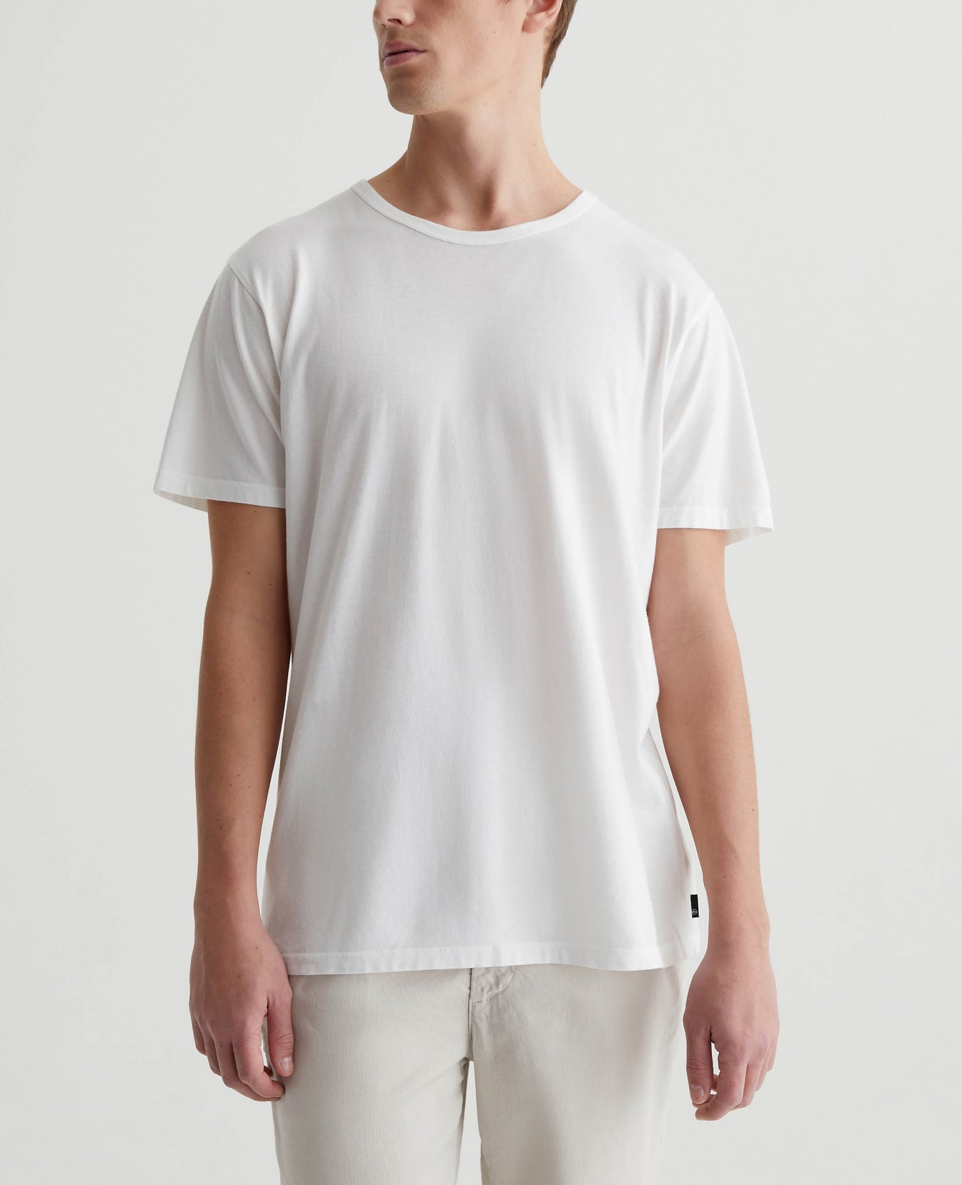 Bryce Crew Pearl White Mens Top Photo 1