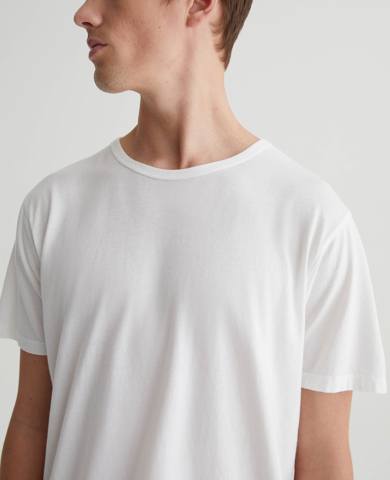 Bryce Crew Pearl White Mens Top Photo 3