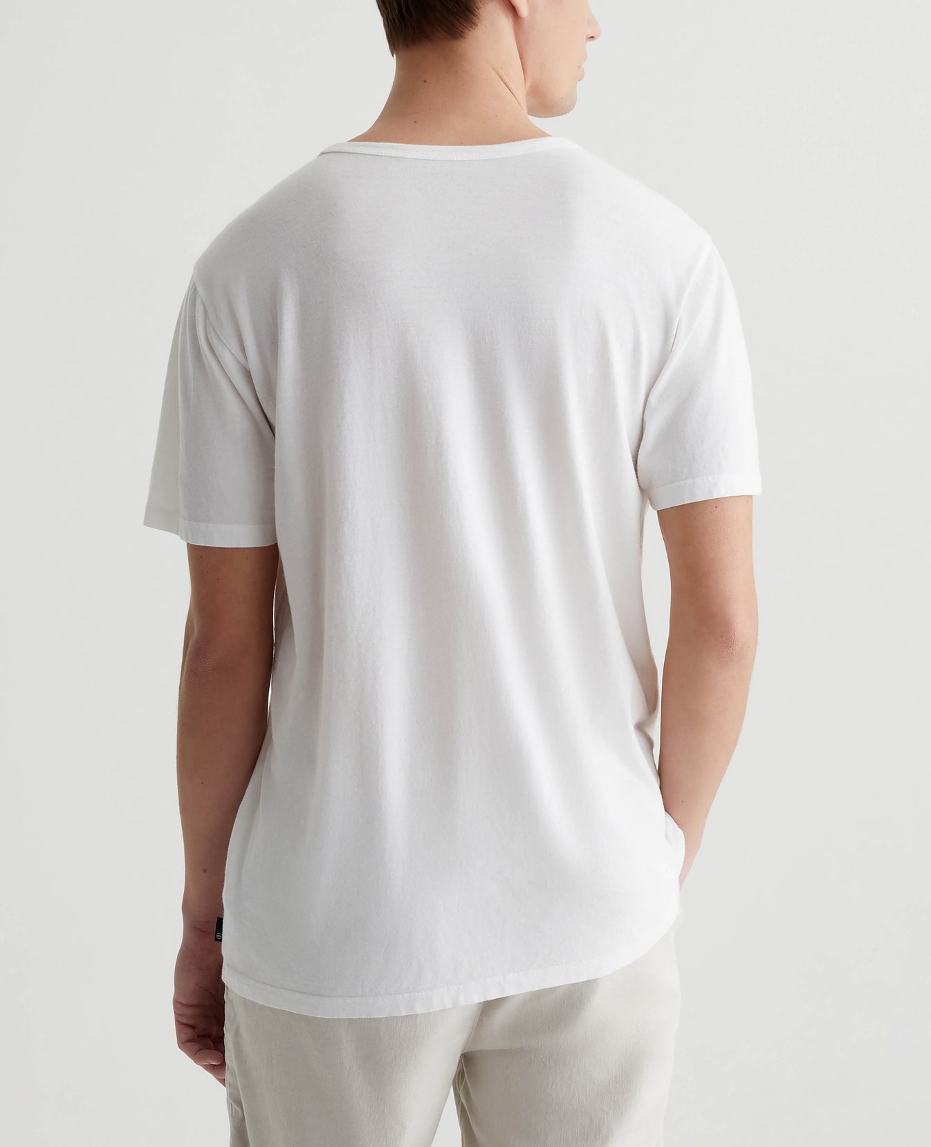 Bryce Crew Pearl White Mens Top Photo 6