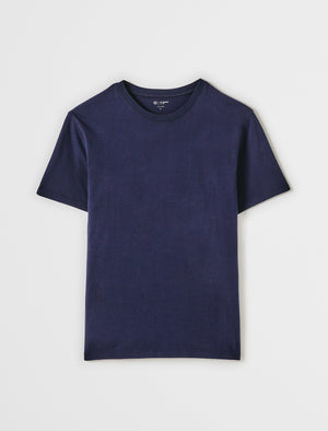 Bryce Crew Deep Navy Classic Fit S/S Crew Neck T-Sh Men Top Photo 9