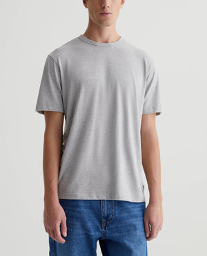 Wesley Crew Heather Grey Mens Top Photo 1
