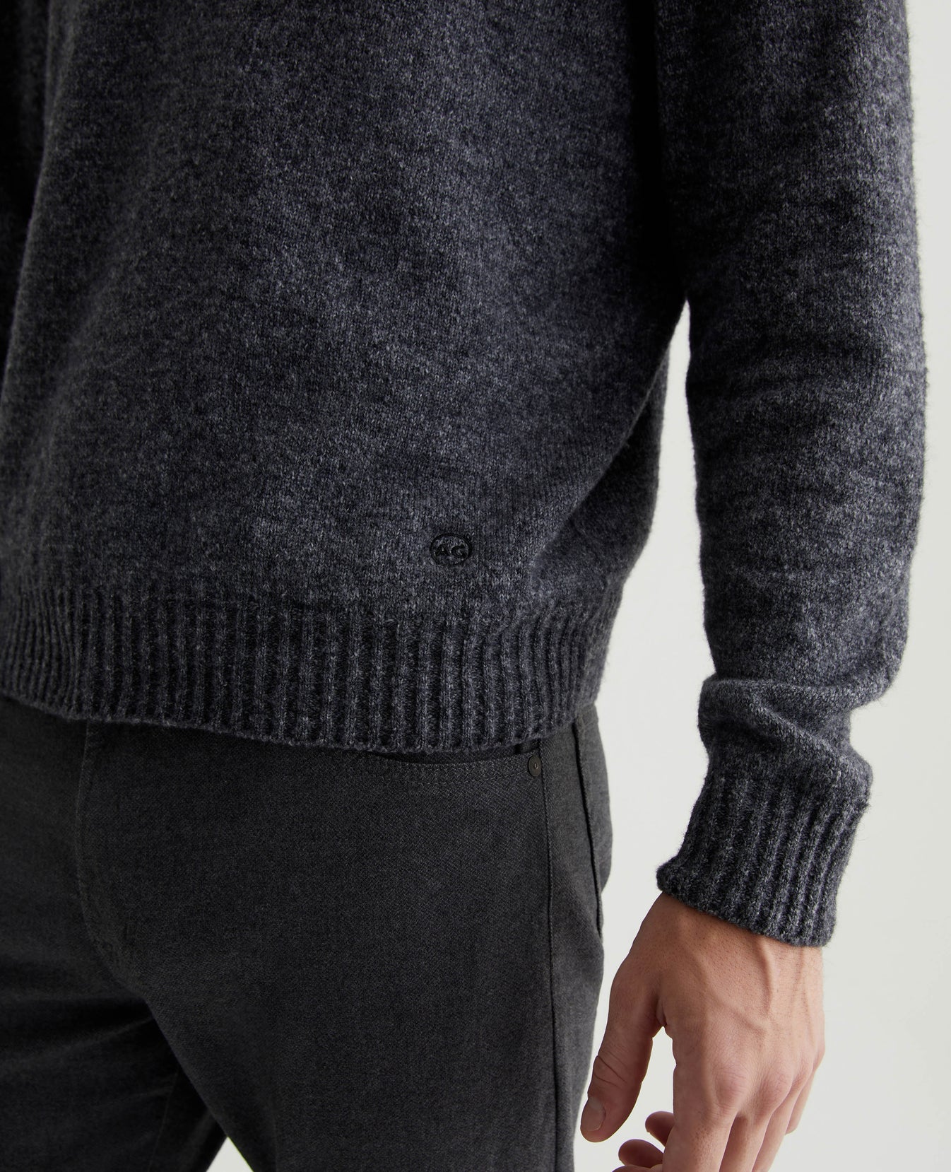 Cason Hoodie Heather Charcoal Mens Top Photo 3