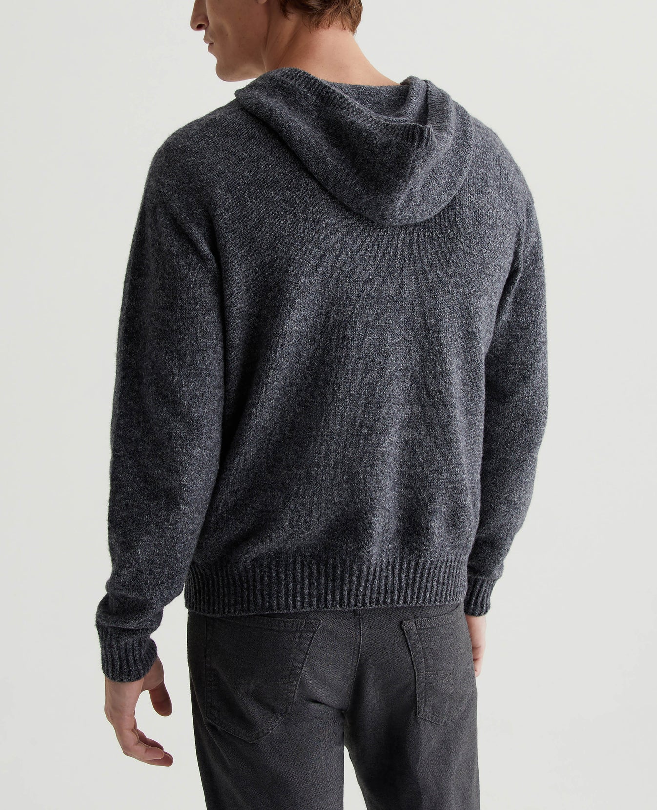 Cason Hoodie Heather Charcoal Mens Top Photo 6