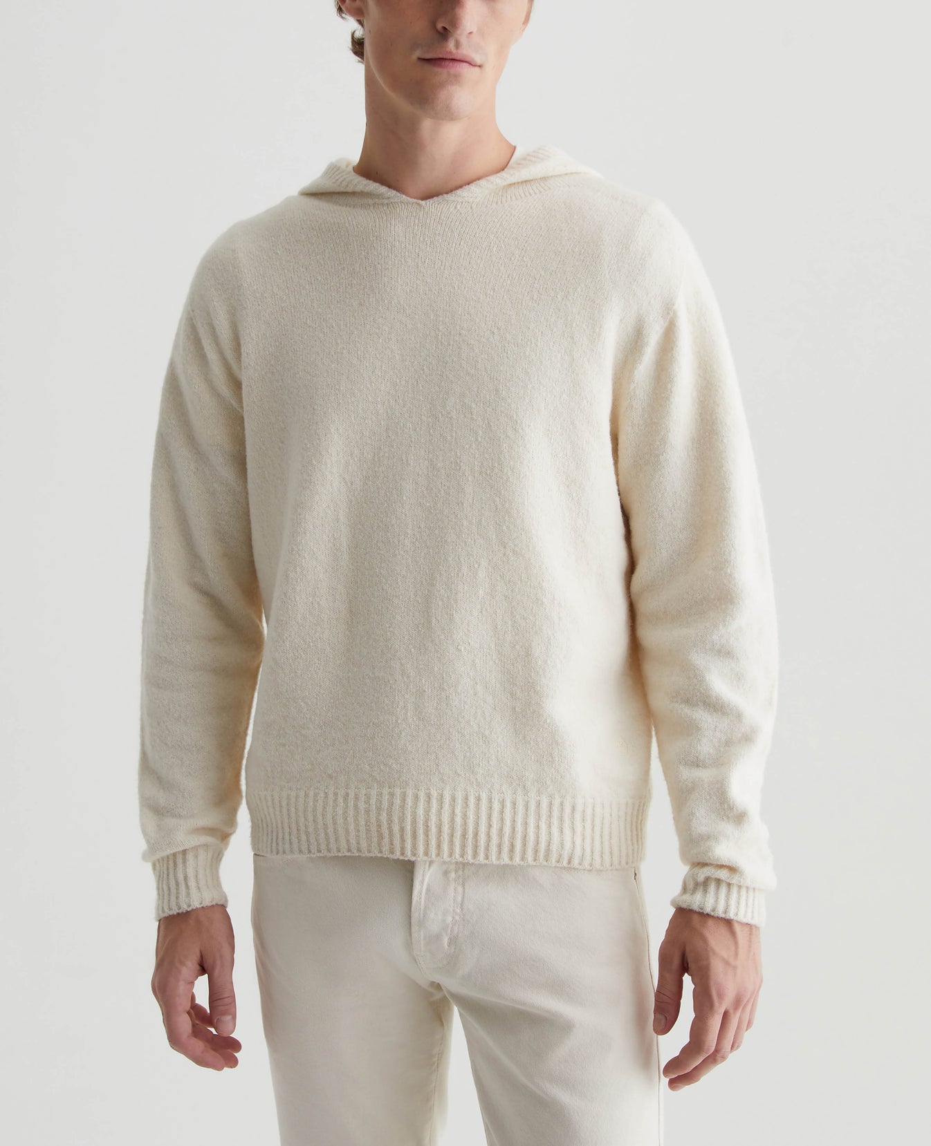 Cason Hoodie Ivory Dust Mens Top Photo 1
