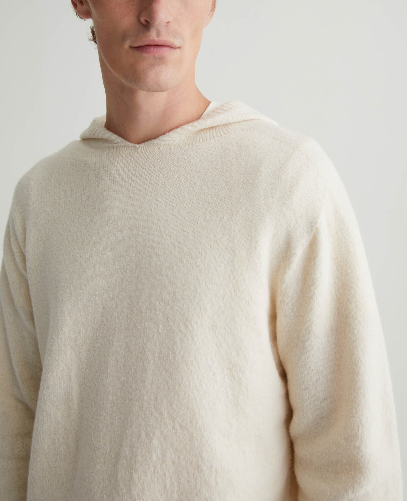 Cason Hoodie Ivory Dust Mens Top Photo 3