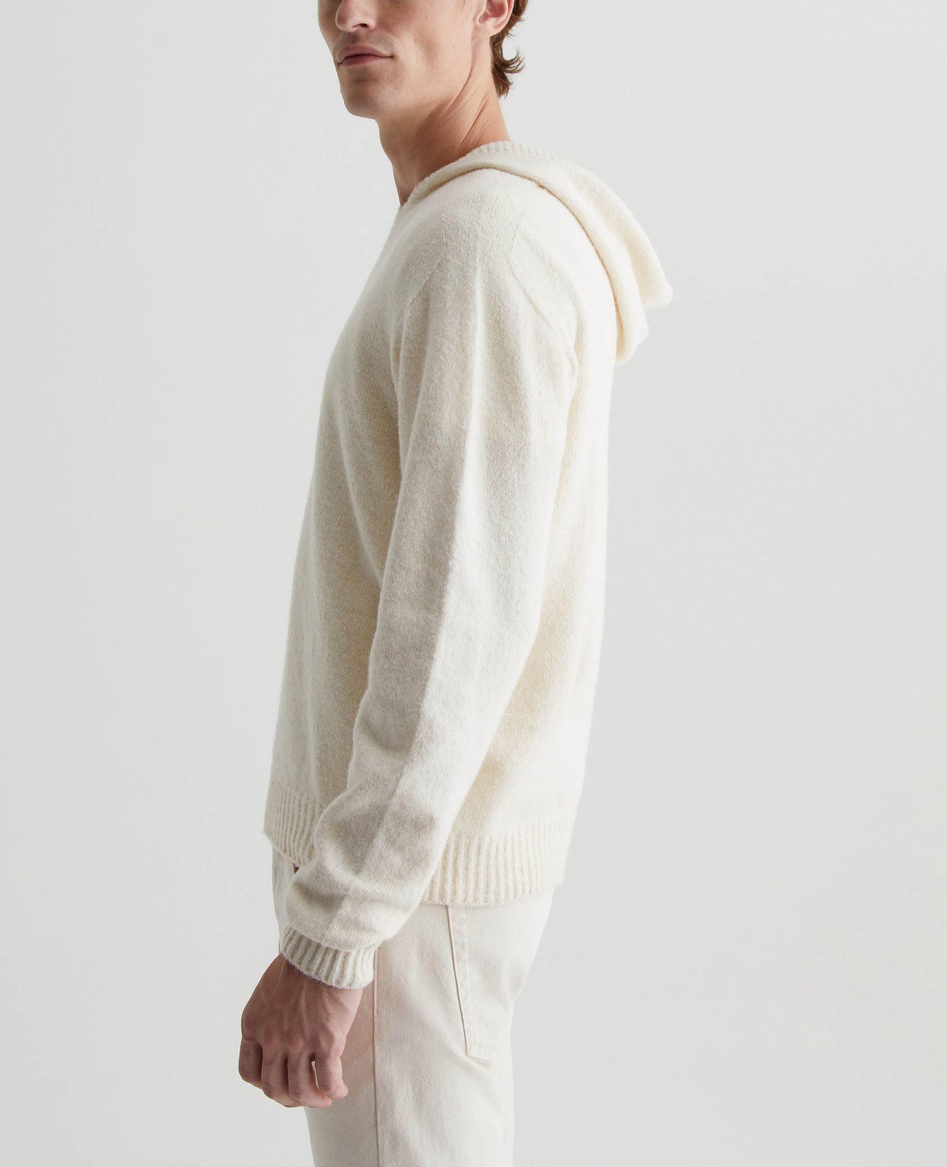Cason Hoodie Ivory Dust Mens Top Photo 4