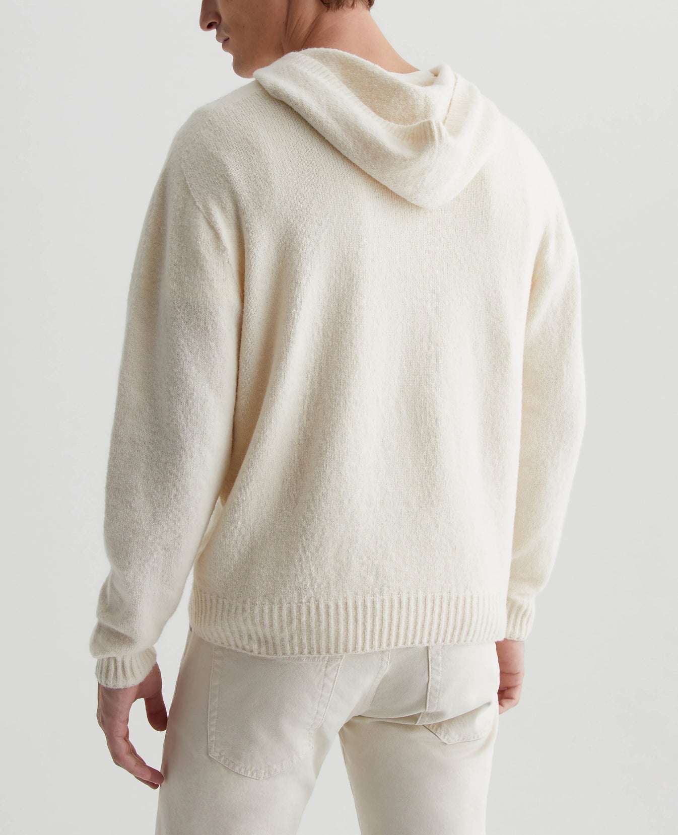 Cason Hoodie Ivory Dust Mens Top Photo 6