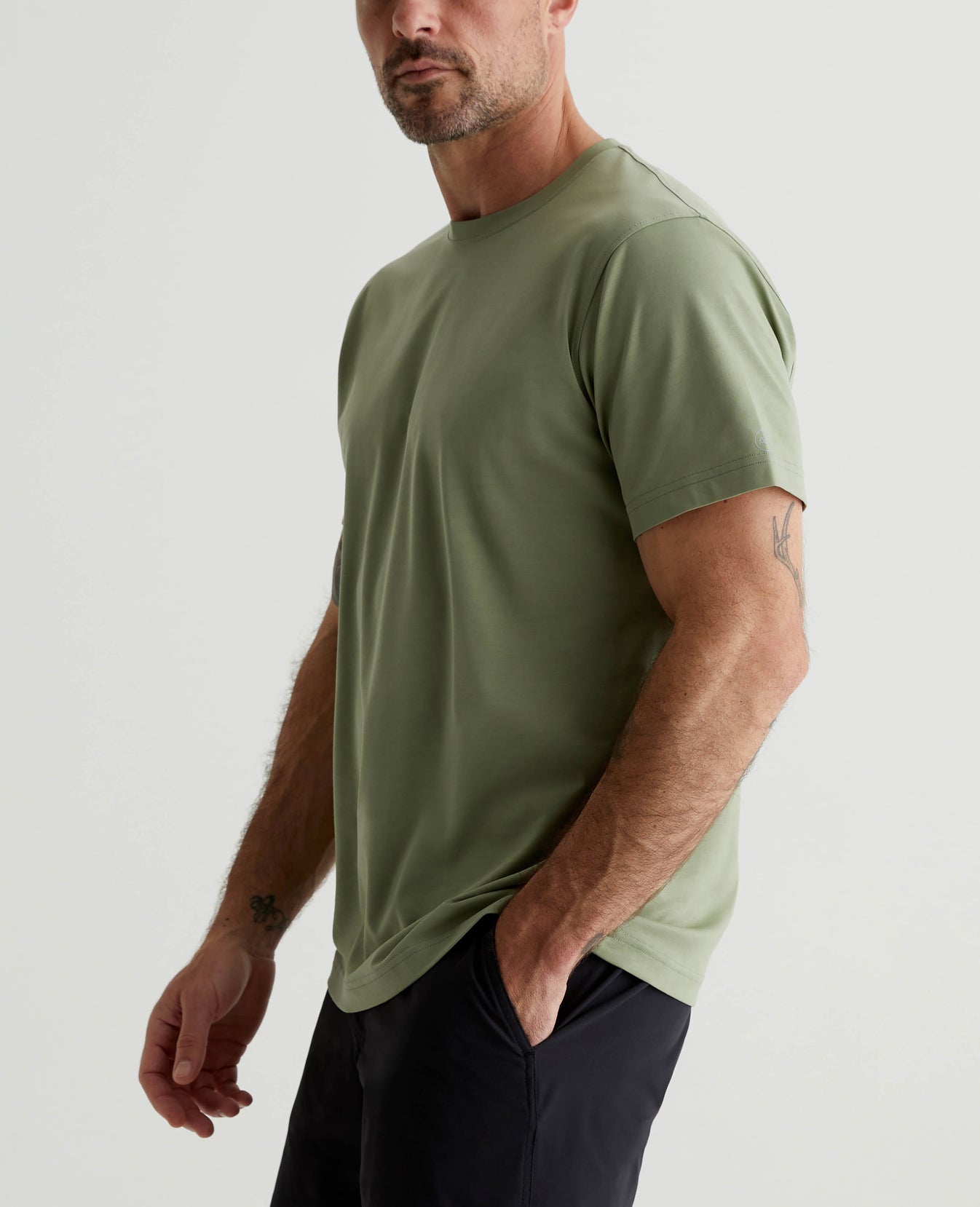 Marathon Active Crew Bonsai Tree Mens Top Photo 1