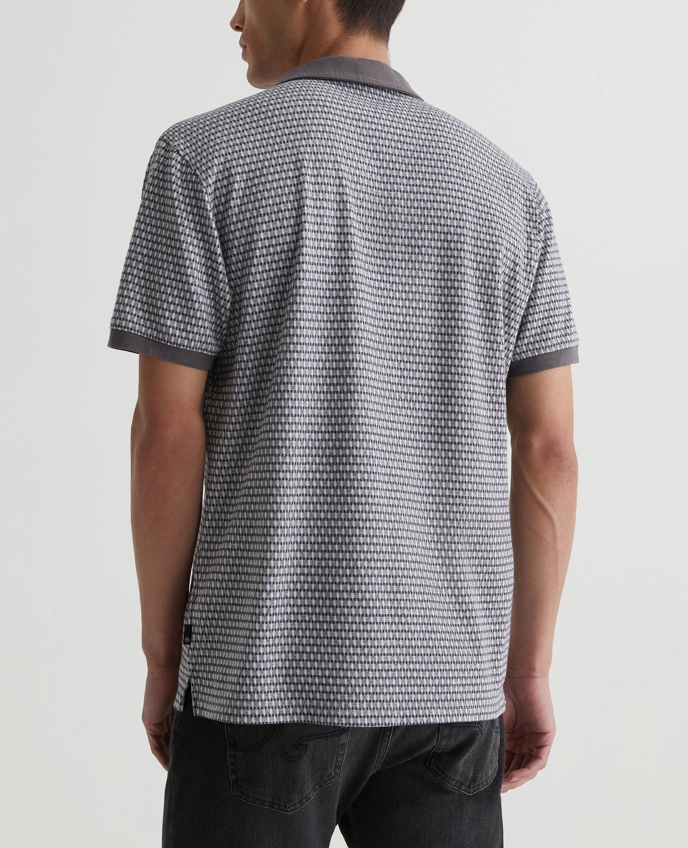 Bryce Johnny Collar Picnic Grey Multi Mens Top Photo 6