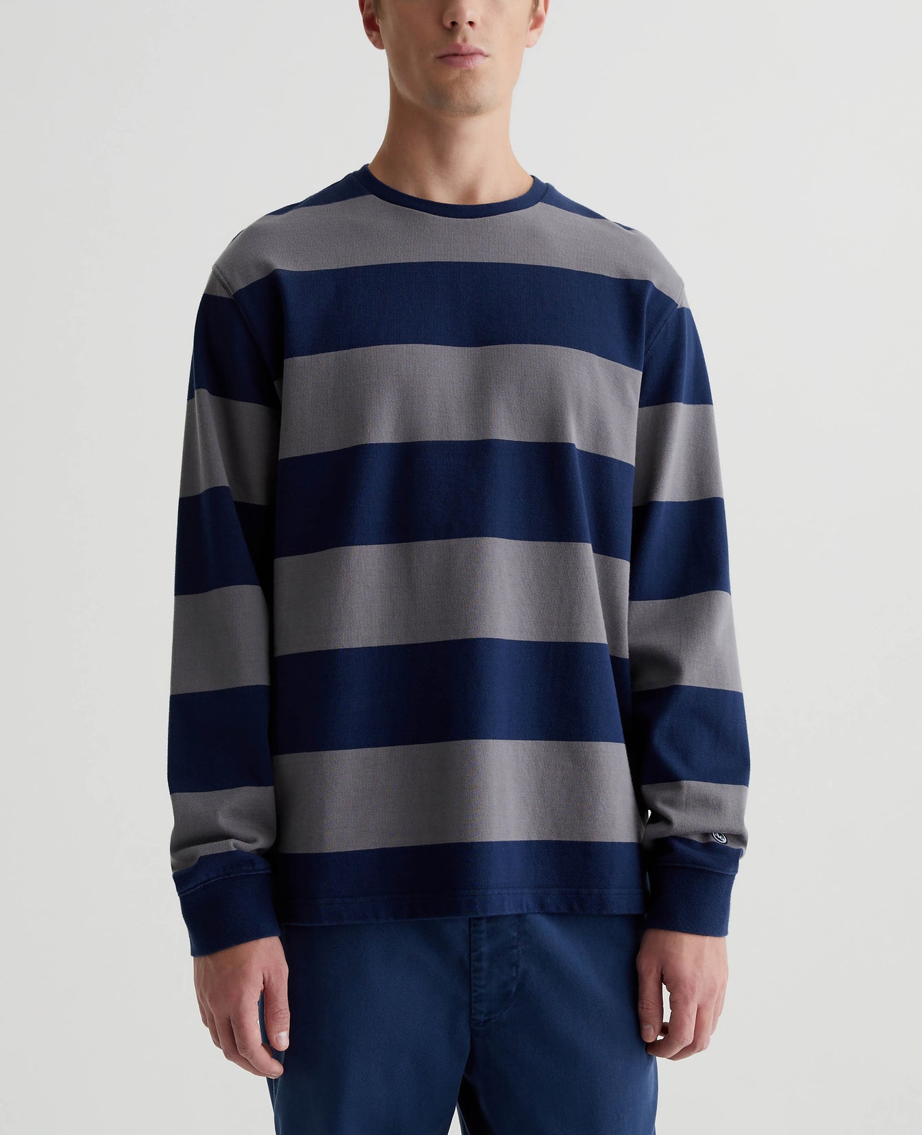 Wade Long Sleeve Crew After Midnight/Graphite Iron Mens Top Photo 1