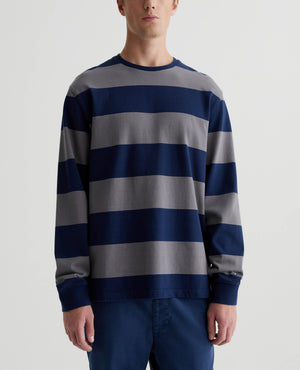 Wade Long Sleeve Crew After Midnight/Graphite Iron Mens Top Photo 1