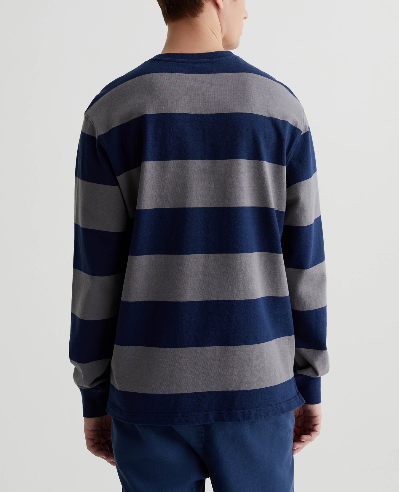 Wade Long Sleeve Crew After Midnight/Graphite Iron Mens Top Photo 6