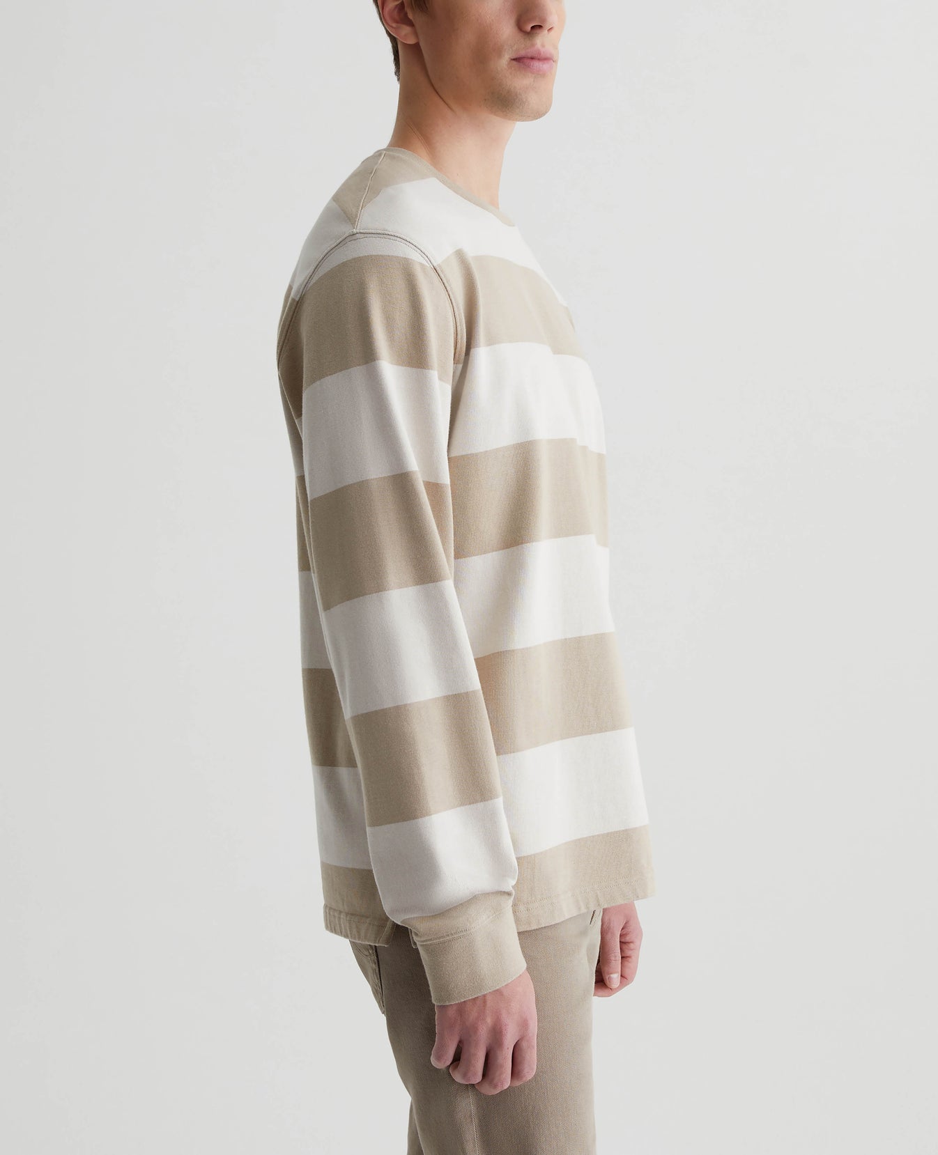 Wade Long Sleeve Crew Dry Dust/Pebble Creek Mens Top Photo 2