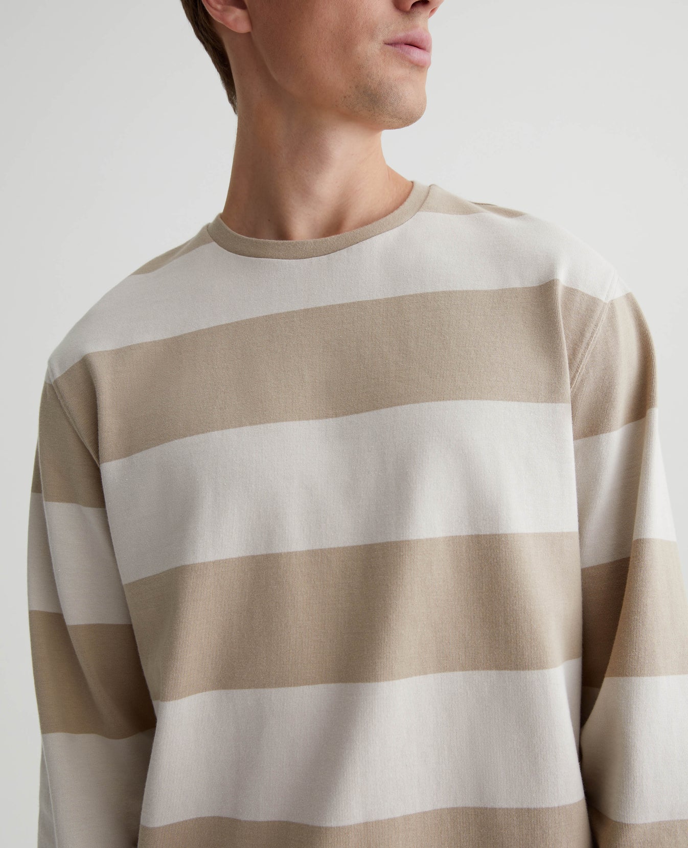 Wade Long Sleeve Crew Dry Dust/Pebble Creek Mens Top Photo 3