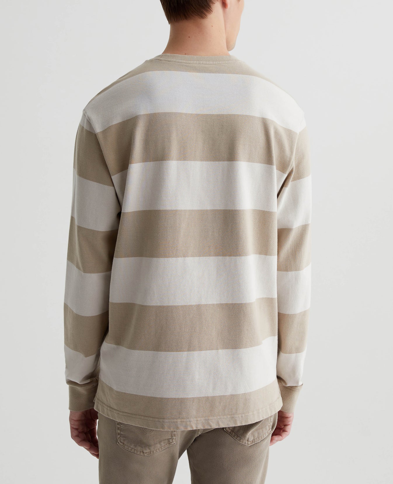 Wade Long Sleeve Crew Dry Dust/Pebble Creek Mens Top Photo 6