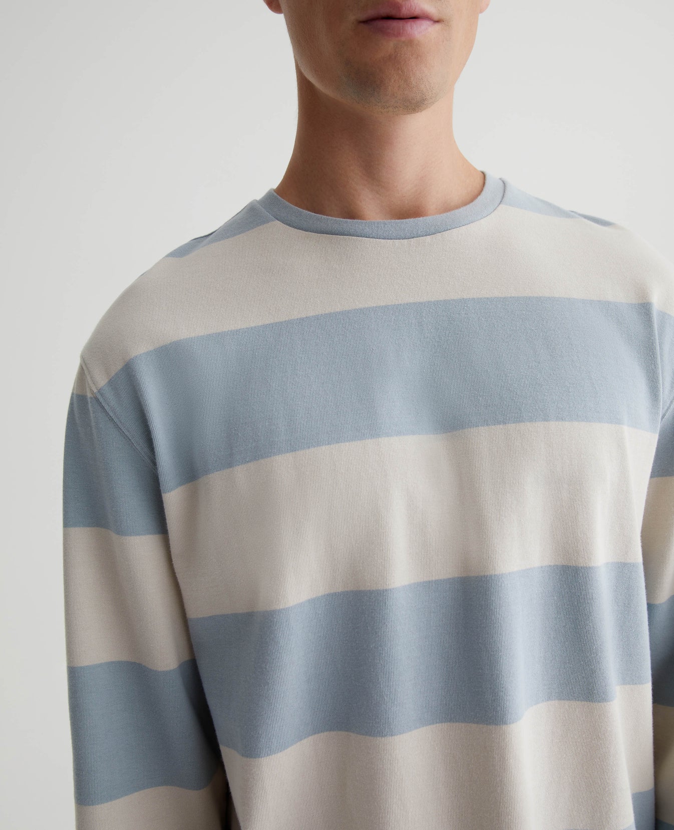 Wade Long Sleeve Crew Spring Showers/Pebble Creek Mens Top Photo 3