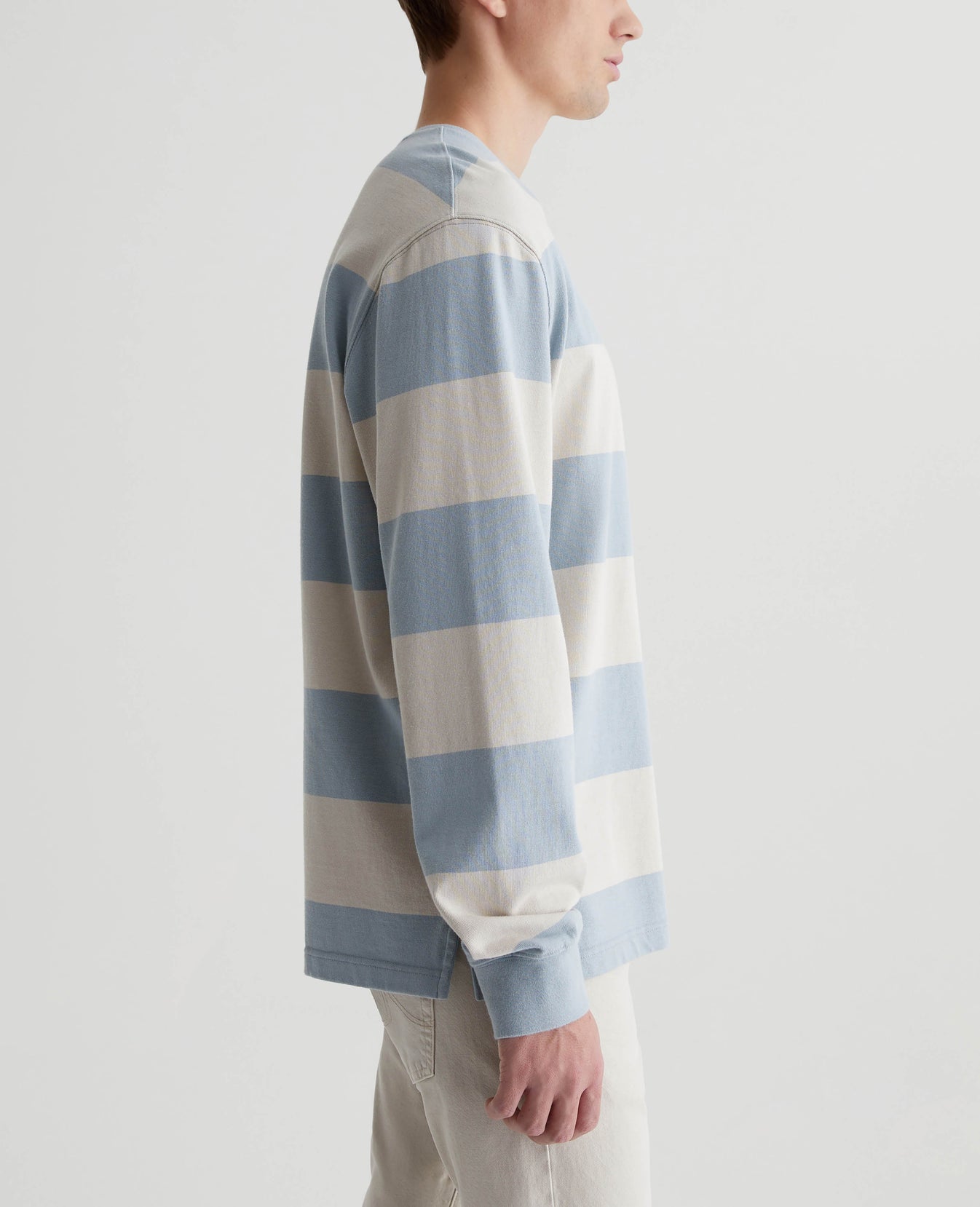 Wade Long Sleeve Crew Spring Showers/Pebble Creek Mens Top Photo 5