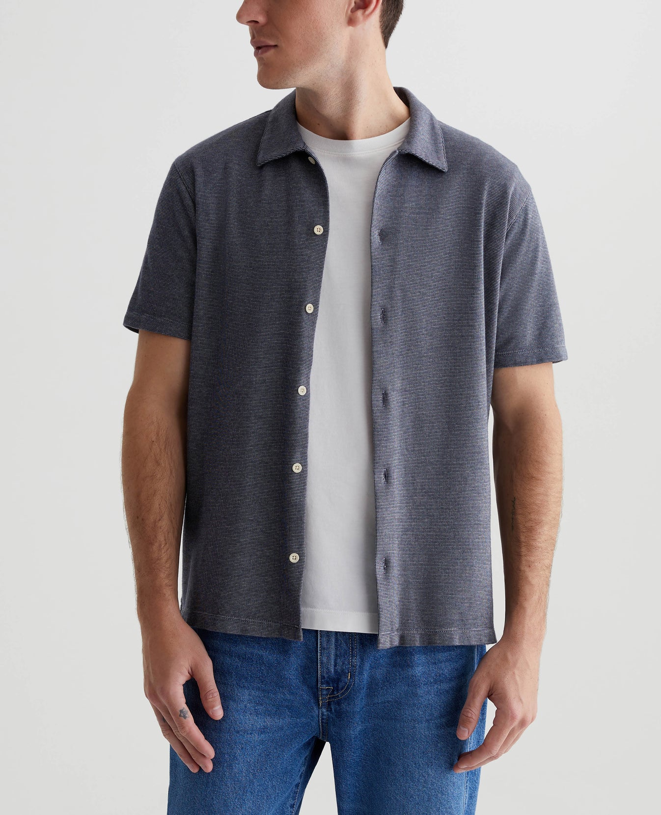 Nathaniel Rebound Deep Navy Mens Top Photo 1