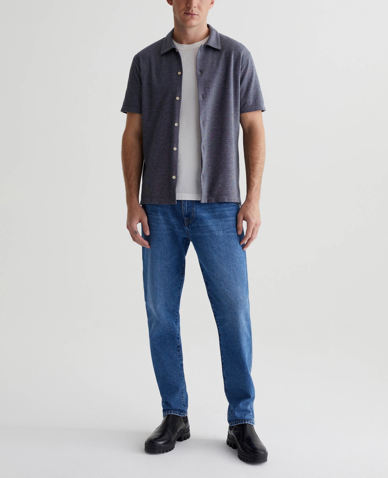 Nathaniel Rebound Deep Navy Mens Top Photo 2