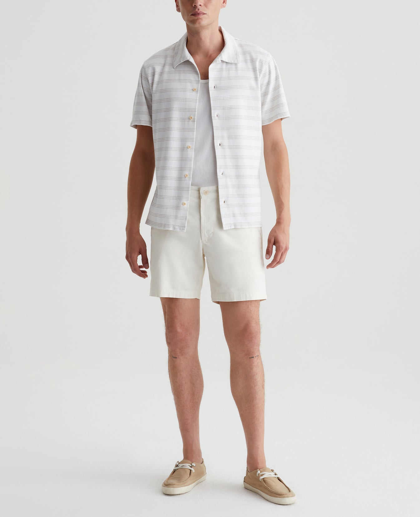 Nathaniel Terrace Stripe Mosaic Grey Mens Top Photo 2