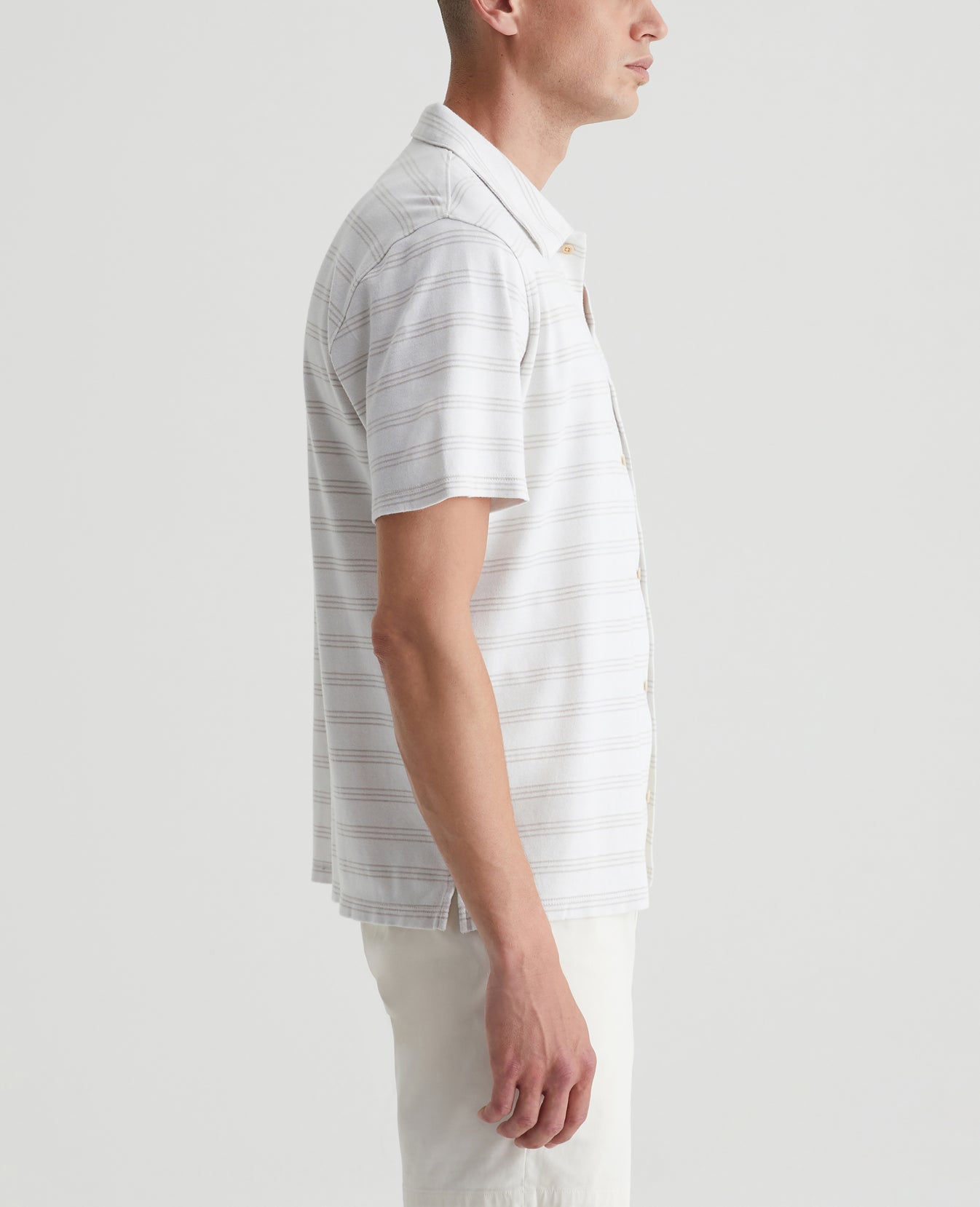 Nathaniel Terrace Stripe Mosaic Grey Mens Top Photo 4