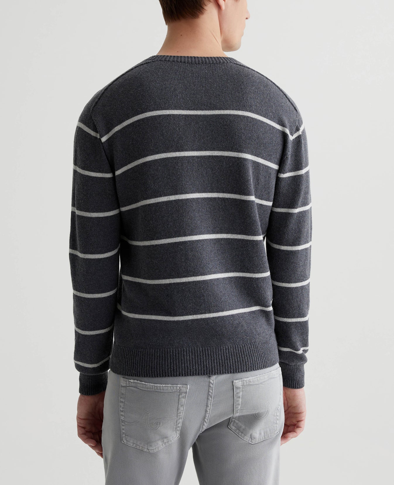 Beck Crew Heather Charcoal/Light Heather Mens Top Photo 6