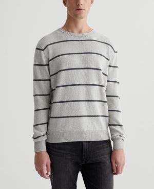 Beck Crew Light Heather Grey/Heather Charcoal Mens Top Photo 1