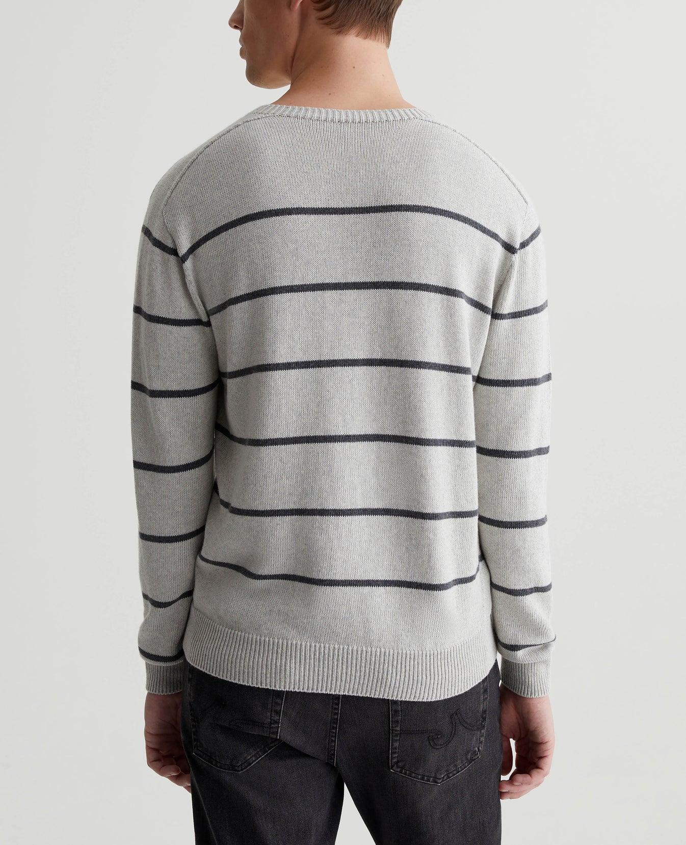 Beck Crew Light Heather Grey/Heather Charcoal Mens Top Photo 6