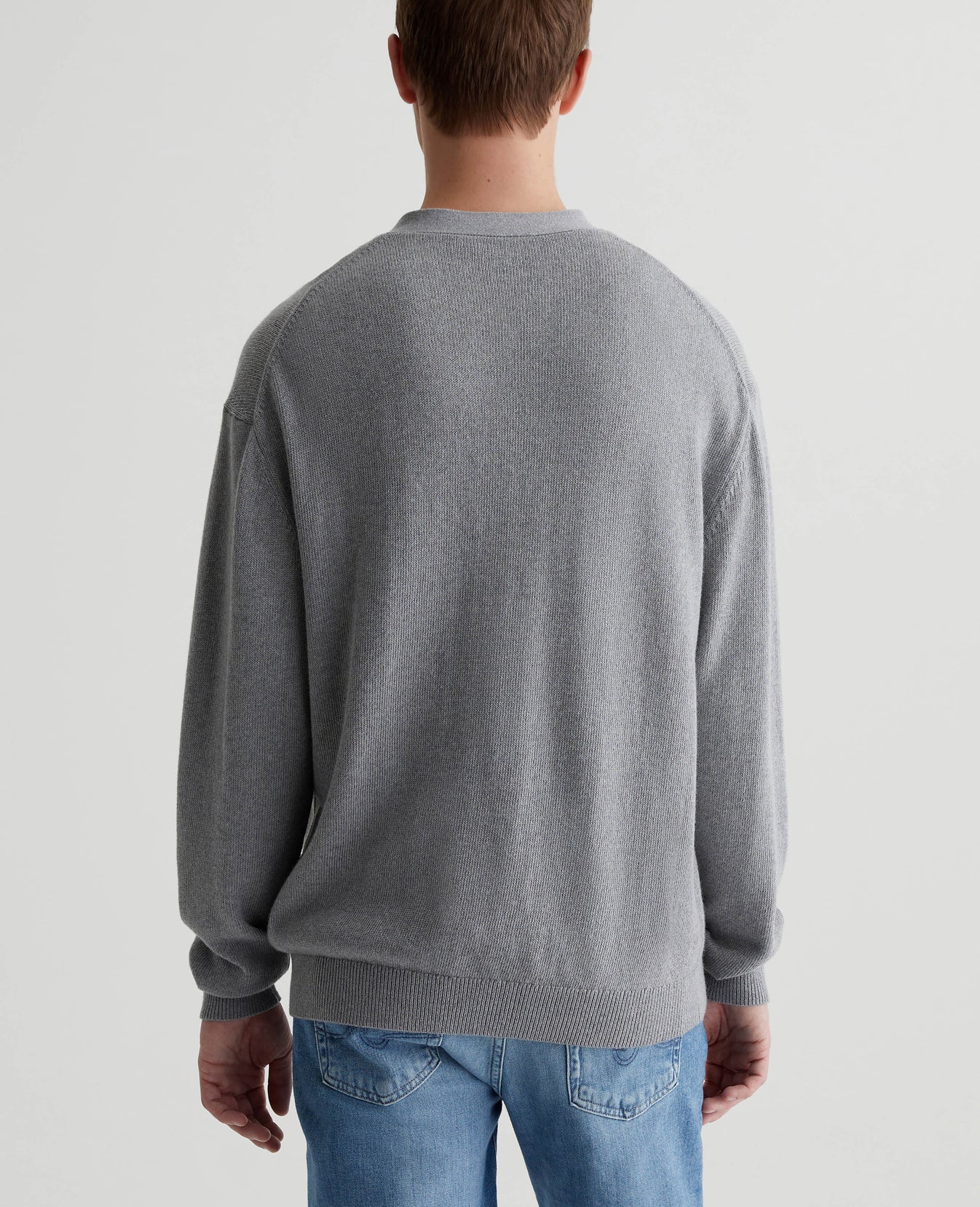 Josiah Cardigan Heather Grey Mens Top Photo 6