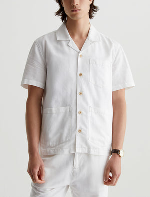 Foster Shirt Coconut Milk Mens Top Photo 1